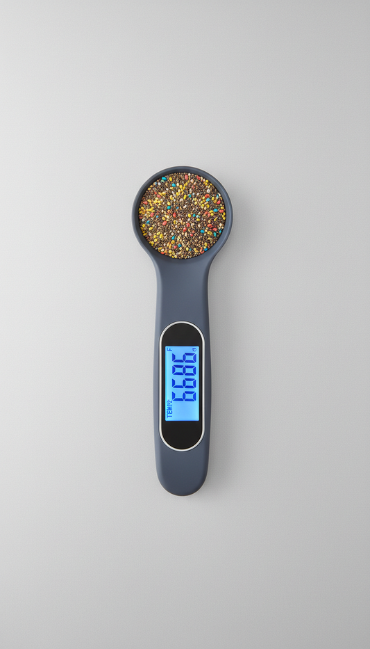Digital Kitchen Spoon With Chia Seeds