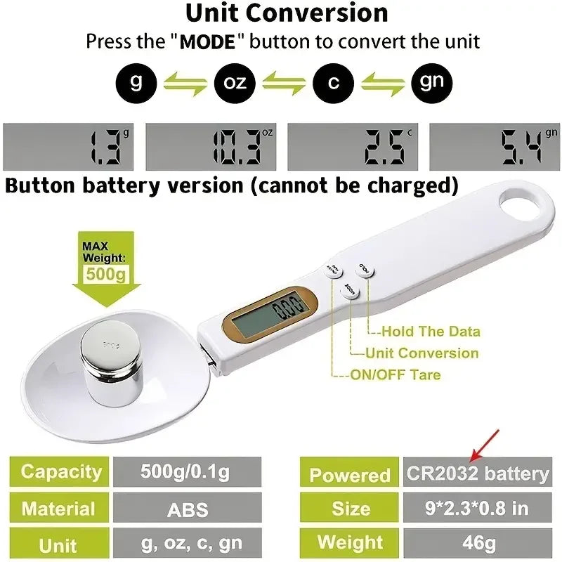 Smart Spoon Scale for Cooking